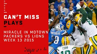 Aaron Rodgers Amazing Hail Mary The Miracle in Motown Packers vs Lions NFL