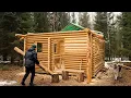 Log Cabin Build Time Lapse: One Year Constructing a Huge Wilderness Log Cabin