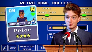 Rebuilding the WORST Team in RB COLLEGE Full Season 1
