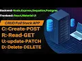 Build a Full Stack CRUD App with React Node Express Sequelize PostgreSQL Complete CRUD App