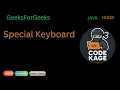 GFG Special Keyboard Recursion Memoization Java Hindi