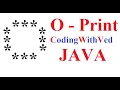 O print in star pattern Star Pattern program Java CodingWithved Alphabet I Print java
