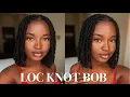How To Loc Knot Bob Double Strand Retwist Style In Depth Tutorial
