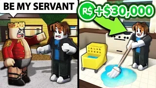 I made ROBLOX noobs RICH for being my SERVANTS