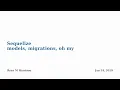 2019-01-24 Sequelize ORM Object Relational Mapper models migrations oh my