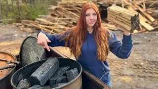 How to Turn Wood into GOOD Charcoal