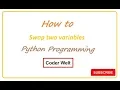How to swap two variables using Python programming Hindi