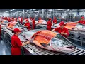 Lagu How Fresh Salmon Is Washed, Cut, Grilled \u0026 Packed at Massive Scale | Factory Process