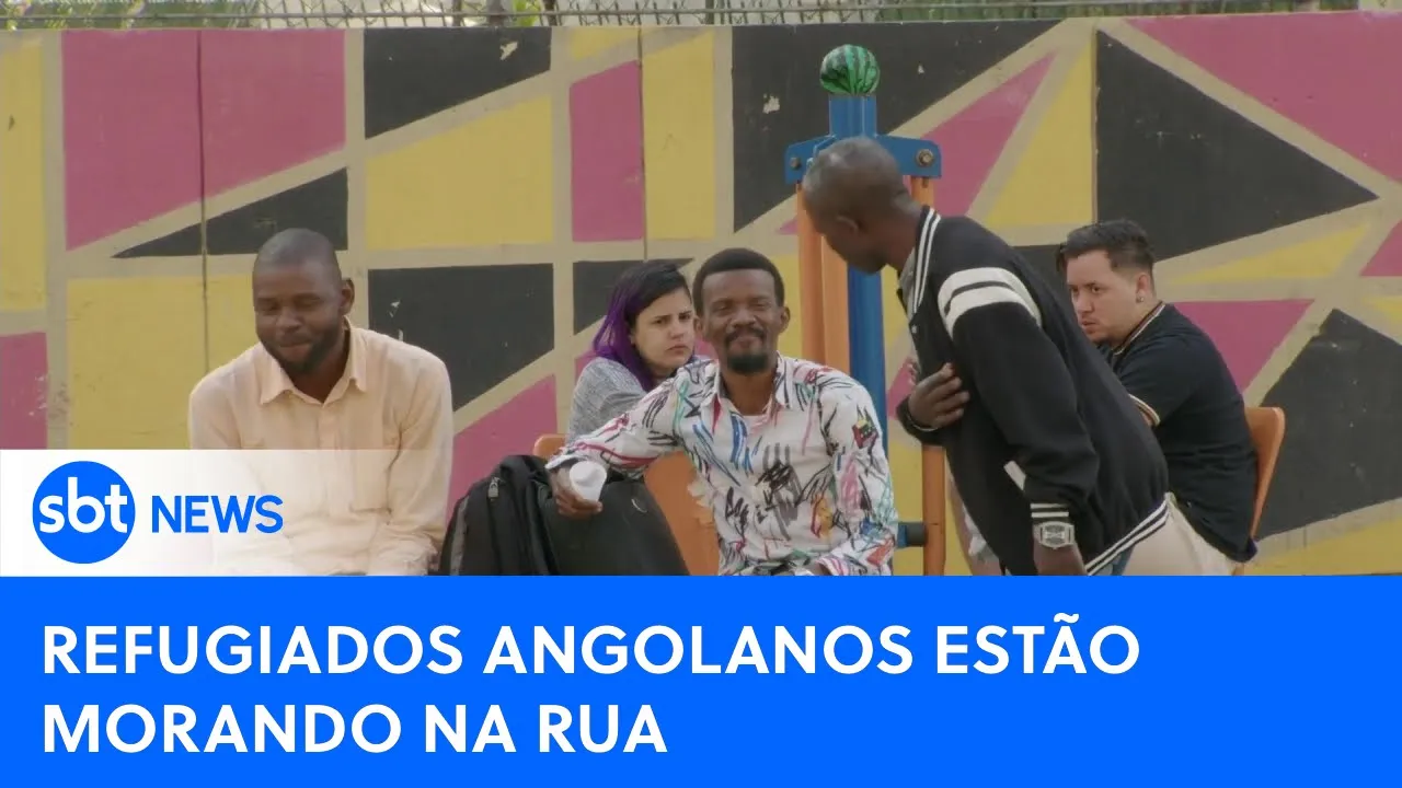 Famílias angolanas vivem nas ruas de São Paulo | #SBTNewsnaTV (21/08/23)