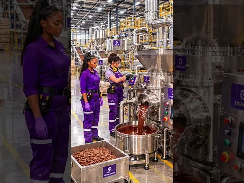 How Cocoa Beans Become Delicious Chocolate 🍫 | Inside a Modern Chocolate Factory!