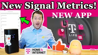 New App FEATURES T-Mobile T Life App - 5G Home Internet Signal Metrics