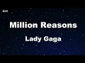 Download Lagu Million Reasons - Lady Gaga Karaoke 【No Guide Melody】 Instrumental