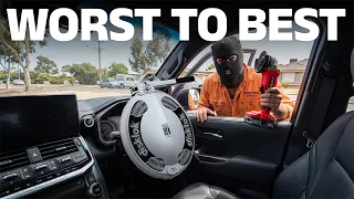 $370 steering lock vs $20 steering lock: BEST to WORST car theft protection