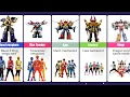 All Power Rangers And Their Auxiliary MEGAZORDS!…