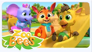 Playground Song, हम चले मैदान में, Cartoon Preschool Hindi Nursery Song for Children