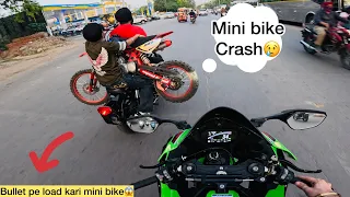 Mini Dirt Bike Crash hogai😢