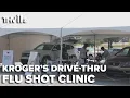 Kroger holds drive-thru flu shot clinic at War Memorial Stadium