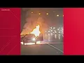 Woman child seriously injured after car fire on I-295