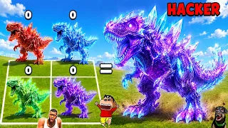 SHINCHAN NOOB vs PRO vs HACKER in ELEMENTAL MERGE MONSTER with FRANKLIN & CHOP | DREAM SQUAD