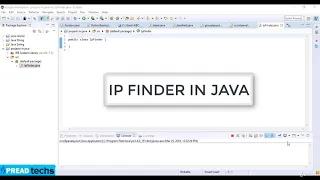 IP ADDRESS FINDER IN JAVA