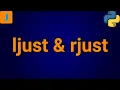 ljust and rjust in Python