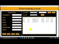 Ticket booking system Using Tkinter and Mysql Database