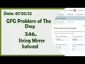 String Mirror C GFG Daily Problem