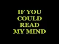 If You Could Read My Mind (Lyrics) - Stars On 54