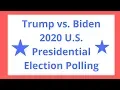 2020 U S Presidential Election Trump vs Biden RCP Aggregate Polling