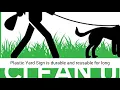 VIBE INK 4 Pack of 9 x 12 Please Clean Up After Your Dog
