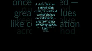 Class constants vs static variables