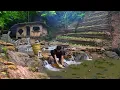 Lagu Releasing Fish, Weaving Baskets \u0026 Growing Vegetables | Life in a Bushcraft House by the Waterfall