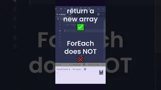 JS interview Q83 Difference between Map and ForEach