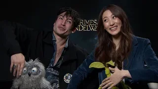 Ezra Miller Claudia Kim on Fantastic Beasts The Crimes of Grindelwald