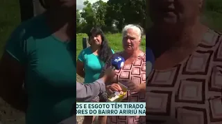 Moradores do bairro Aririú convivem com alagamentos e mau cheiro de esgoto #balançogeral