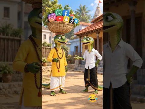 Snake Babaโs Magical Social Media Herbs ๐๐ #Funny #Comedy #Viral #shorts
