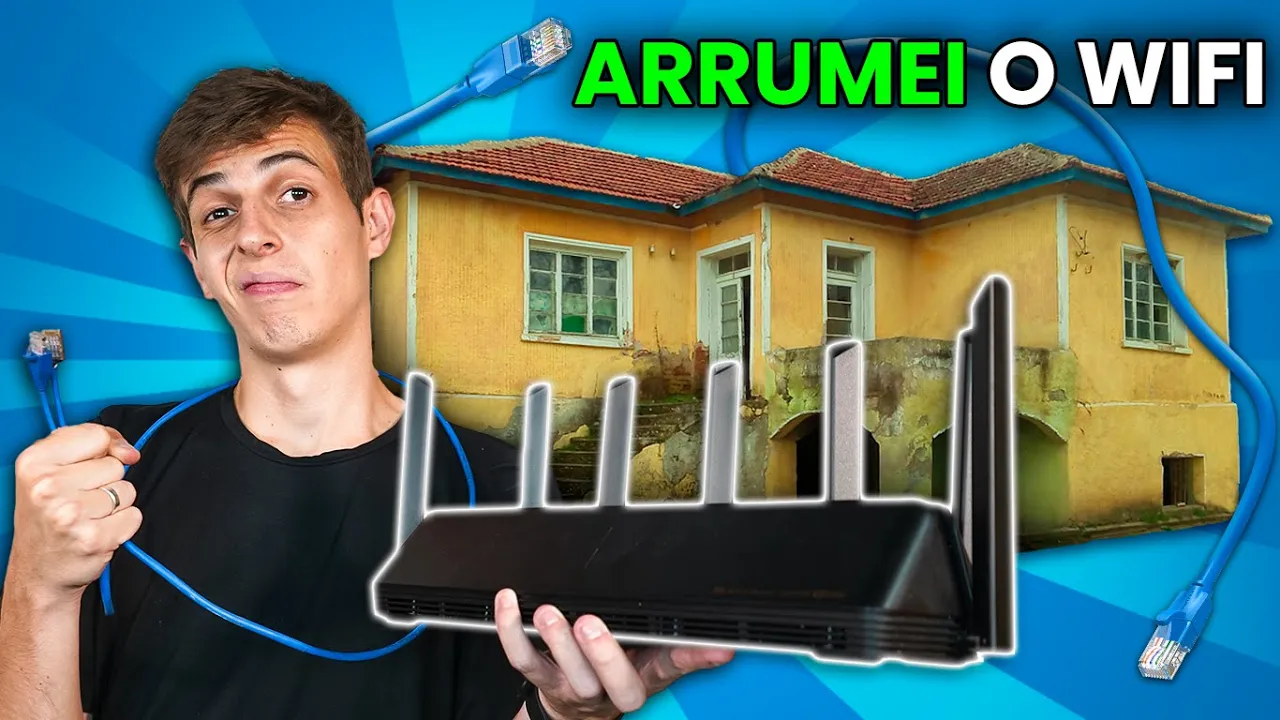 ARRUMEI O WI-FI DA MINHA CASA DE 60 ANOS