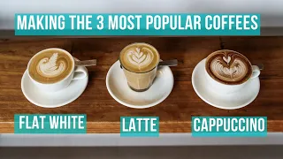 Download How to Make the 3 Most Popular Milk Coffees #barista #coffee MP3