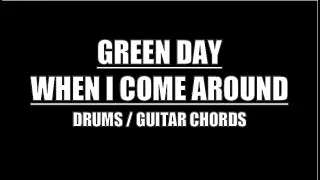 green day when i come around drums guitar chords u0026 lyrics 
