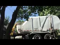 City of Virginia Beach Virginia garbage truck picking up trash very fast