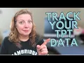 TRACK YOUR TEACHERS PAY TEACHERS DATA Google Sheets TUTORIAL