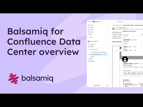 watch Balsamiq Wireframes for Confluence Data Center video
