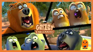 GRIZZY VS BLUE BEAR! 🐻 😱 🎃 - Grizzy & The Lemmings - Happy Halloween! 🎃