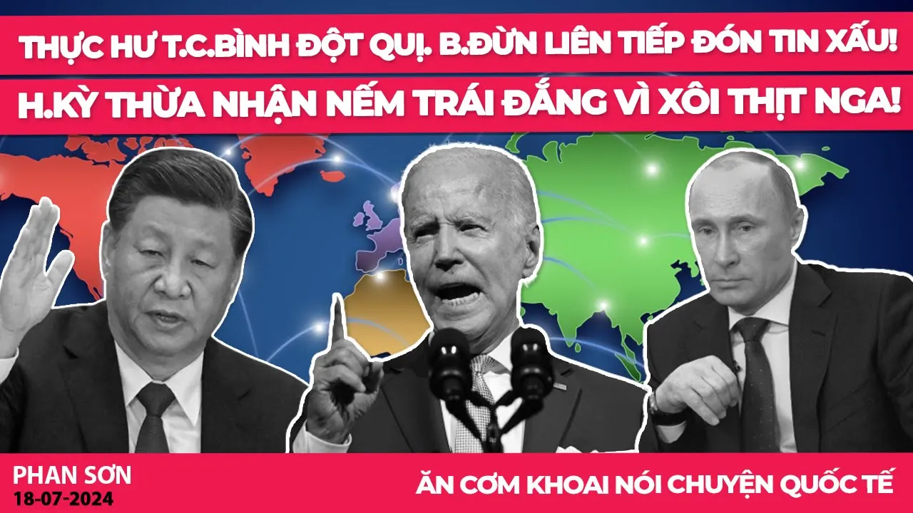 Outline Video Thực hư T.C.Bình đột quị. B.Đừn liên tiếp đón tin xấu! H.Kỳ thừa nhận nếm trái đắng vì xôi thịt Nga!