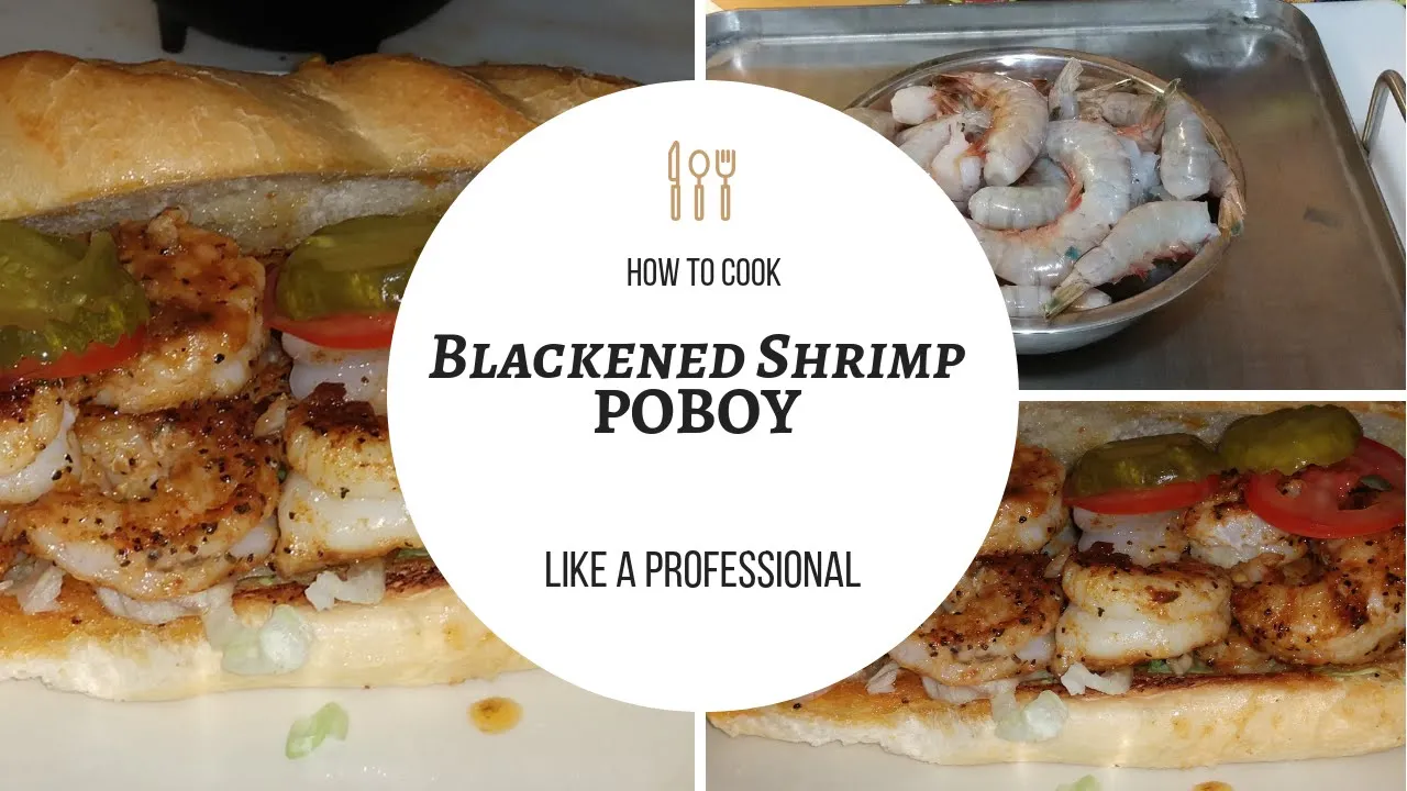 Blackened Shrimp PoBoys