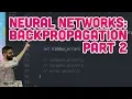10 15 Neural Networks Backpropagation Part 2 - The Nature of Code