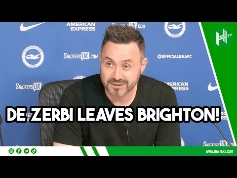 Download MP3 I hope to RETURN to PREMIER LEAGUE one day! | De Zerbi explains his Brighton exit