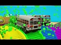 Wheels On the Bus - school bus VS motorcycle - Colorful balls - Baby Nursery Rhymes & Kids Songs