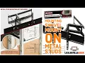 Condomounts articulating tv mount through steel studs Swivel mount on metal stud