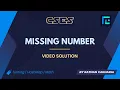 Missing Number Solution CSES Problemset Introductory Problems
